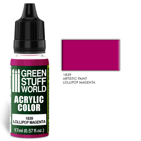 GreenStuffWorld Acrylic Paint: Lollipop Magenta