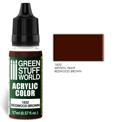 GreenStuffWorld Acrylic Paint: Redwood Brown