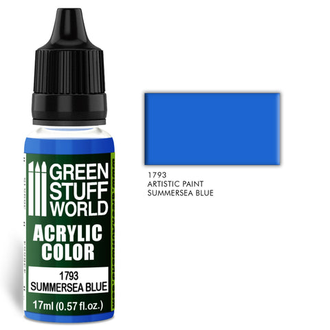 GreenStuffWorld Acrylic Paint: Summersea Blue