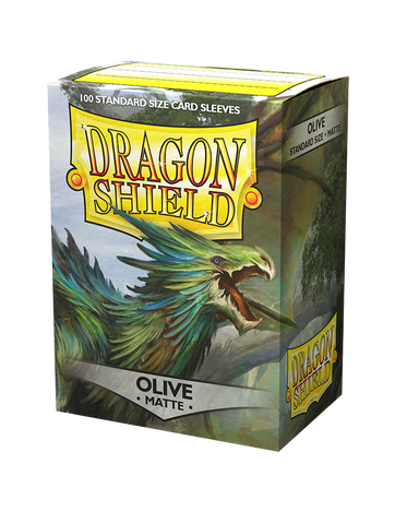 Dragon Shield Sleeves-OLIVE- Matte 100CT