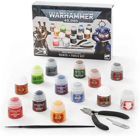 Warhammer: 40K Paints + Tools Set