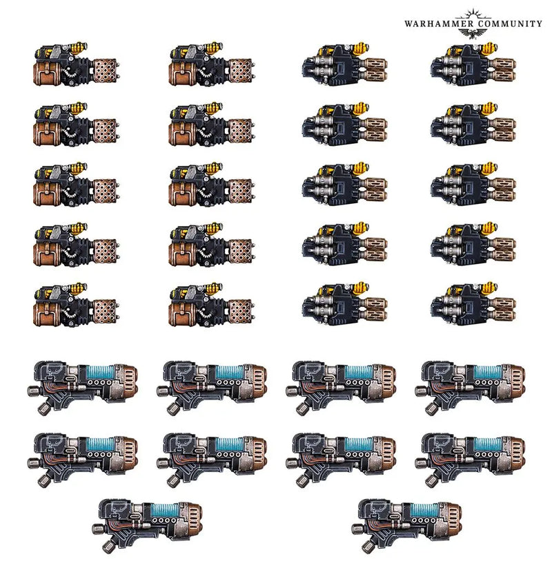 Horus Heresy: Heavy Weapons Upgrade Set (Flamers, Meltas, Plasma Cannons)