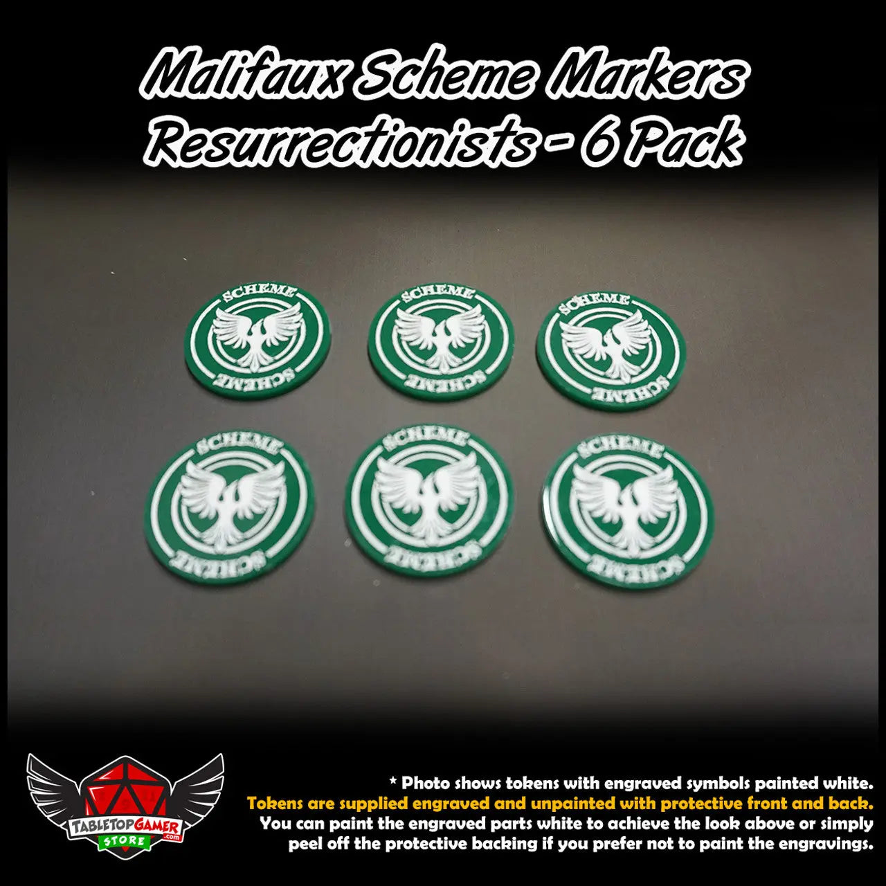 Malifaux Scheme Markers- Resurrectionists