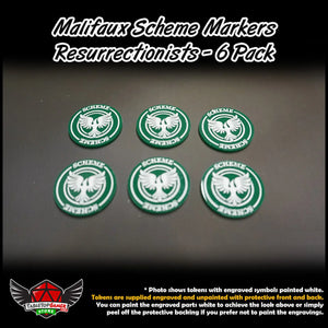 Malifaux Scheme Markers- Resurrectionists