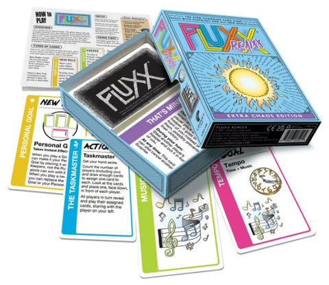 Fluxx: Remixx (Extra Chaos Edition) + Expansions Wandering Adventures