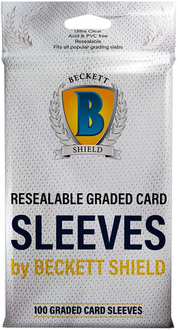 Beckett Shield Resealable Graded Card Sleeves (100)