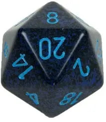 Speckled D20 34mm Cobalt Single